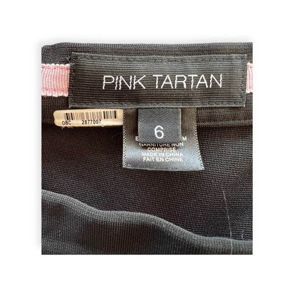 Pink Tartan skirt black Size 6 small - Picture 6 of 6